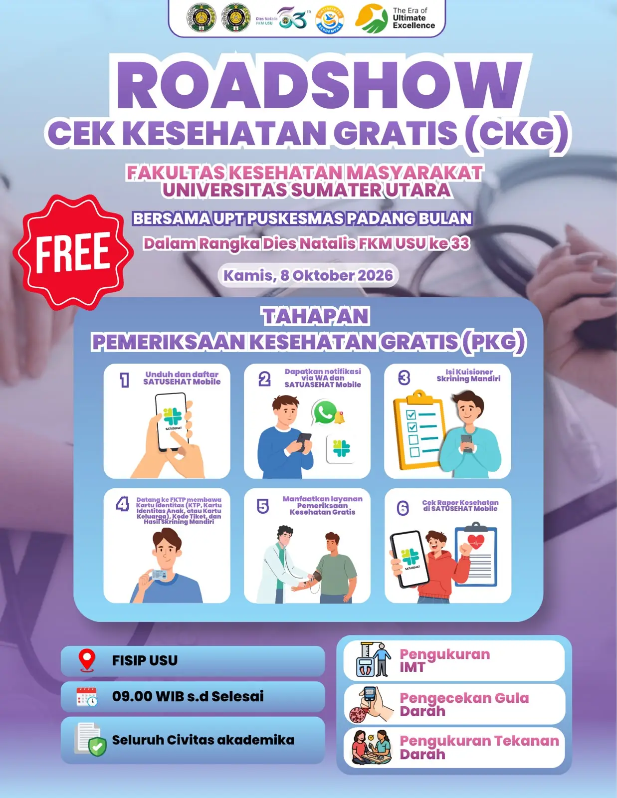 Roadshow Cek Kesehatan Gratis (CKG)